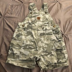 Boys Carhartt overall shorts